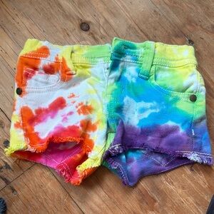 Vibrant Tie-Dye Kids Shorts